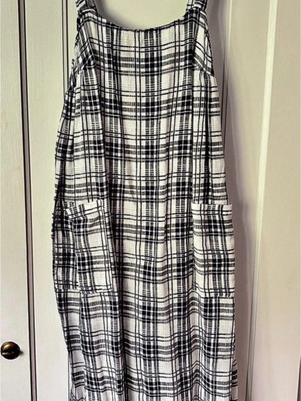 CP Shades Linen Plaid Summer Dress Size XS